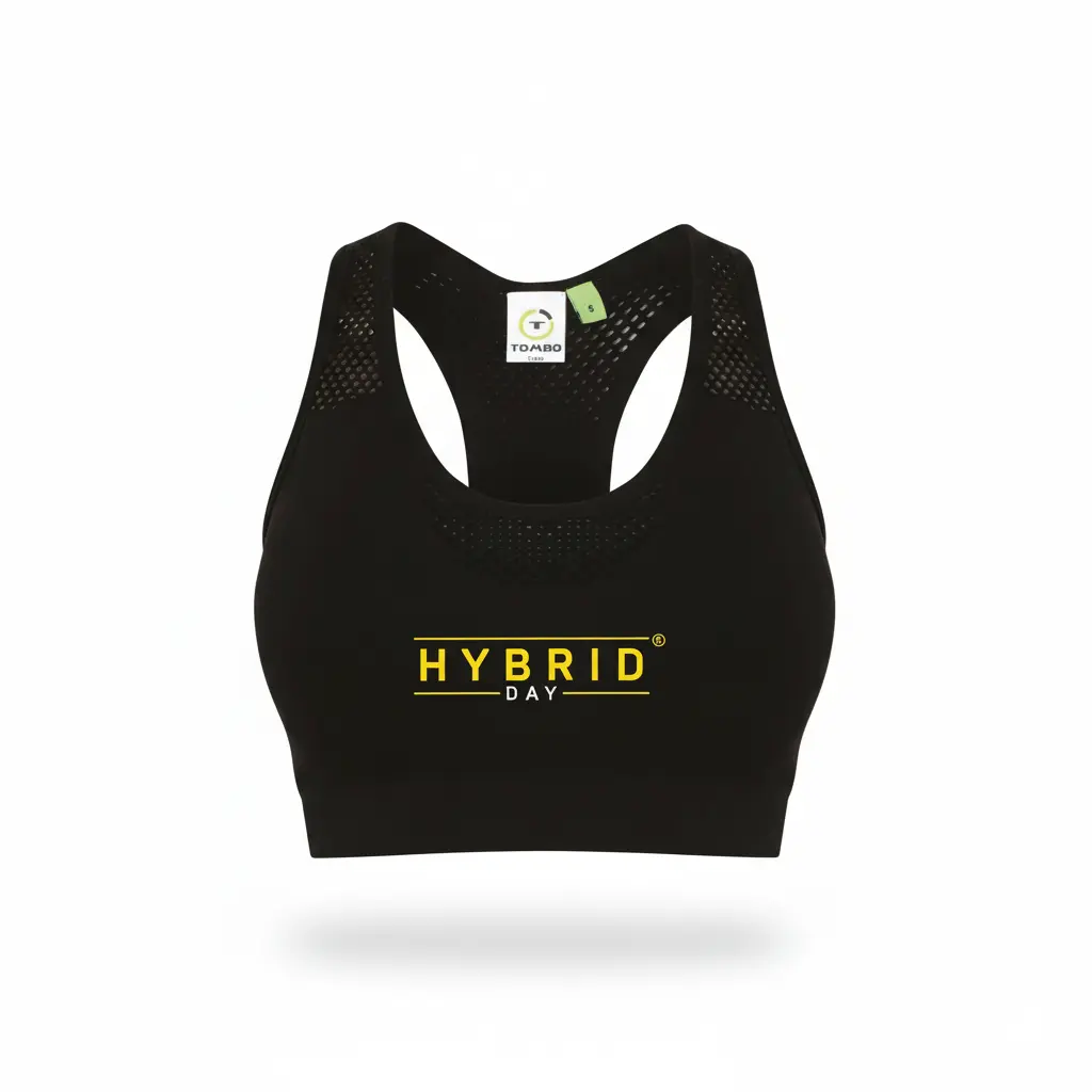 TOP ESPORTIVO SEAMLESS HYBRID DAY® (XS, NEGRO)